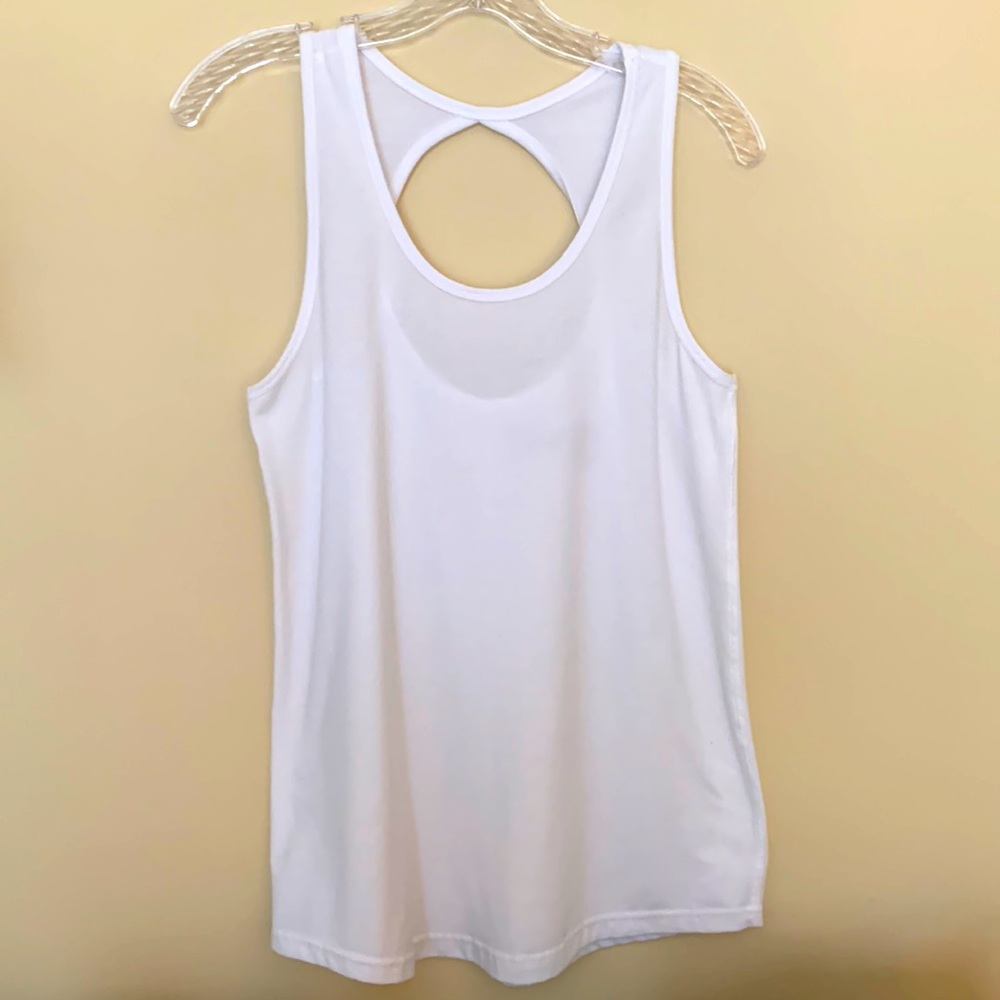 Zyia Twist Tank White Size Small